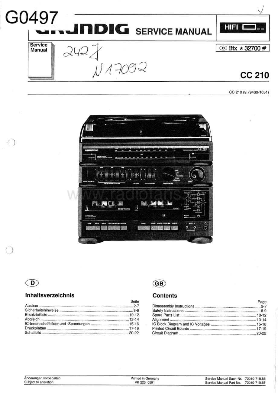 GrundigCC210 维修电路图、原理图.pdf_第1页