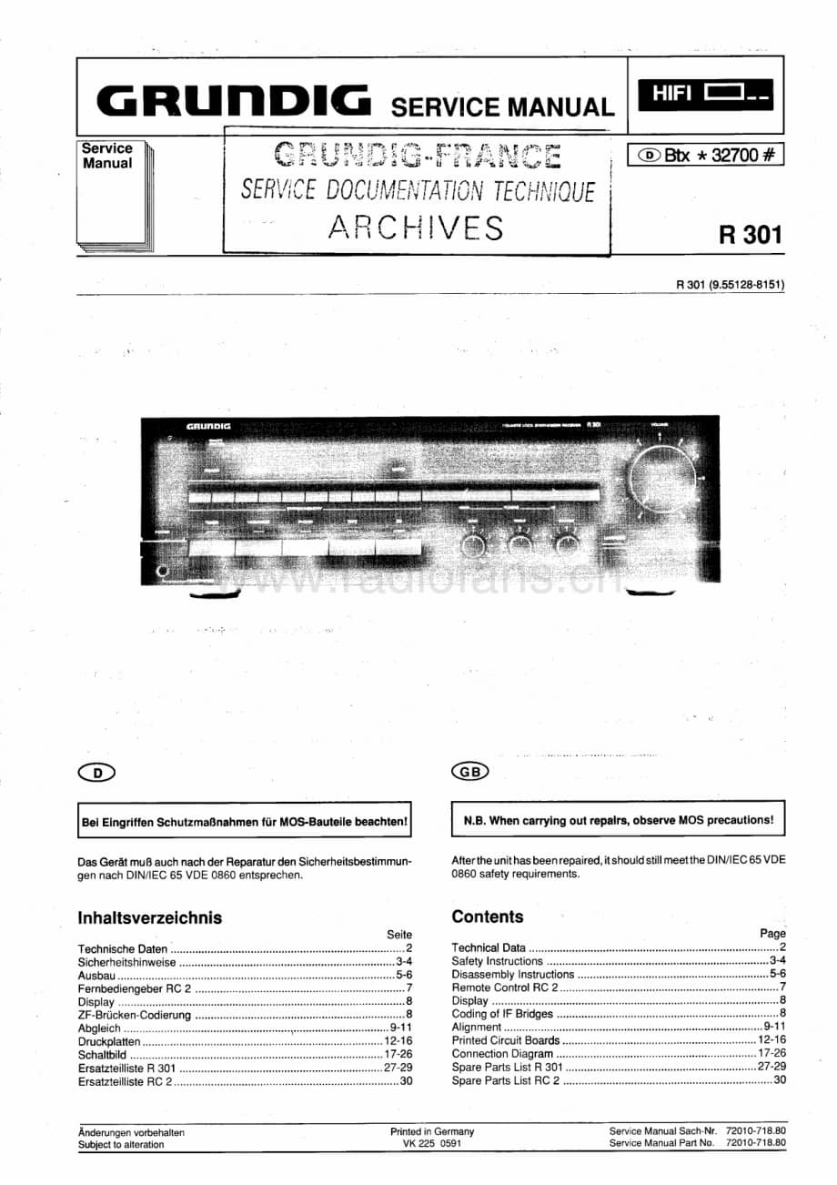 GrundigR301 维修电路图、原理图.pdf_第1页