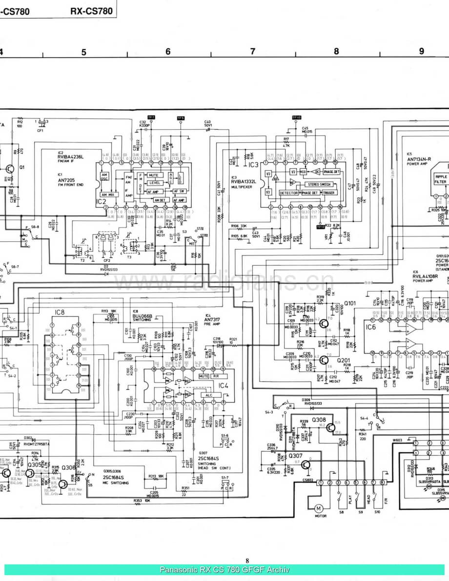Panasonic_RX-CS780_sch 电路图 维修原理图.pdf_第3页