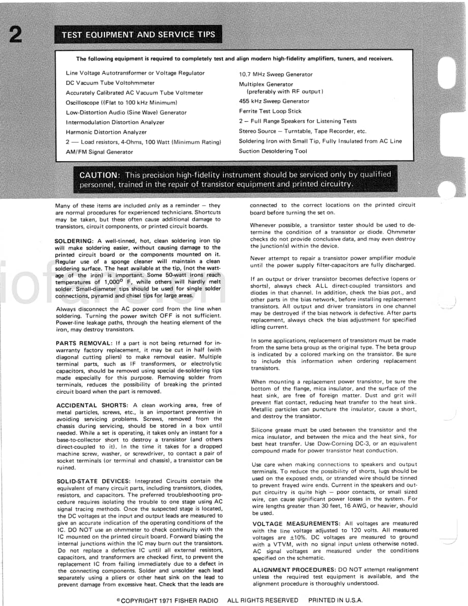 Fisher390ServiceManual 电路原理图.pdf_第2页