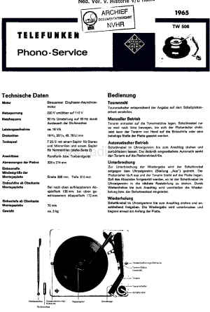 Telefunken_TW506 维修电路图 原理图.pdf