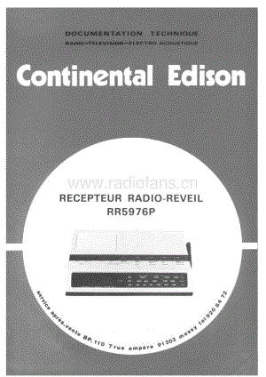 ContinentalEdisonRR5976P 维修电路图 原理图.pdf