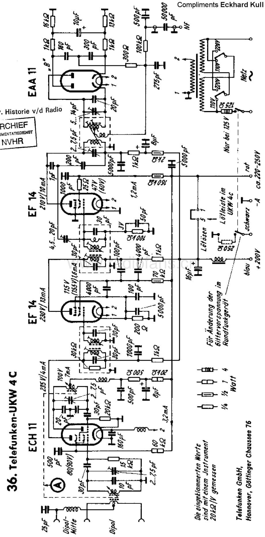 Telefunken_UKW4C 维修电路图 原理图.pdf_第1页
