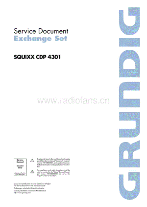 GrundigSQUIXXCDP4301 维修电路图、原理图.pdf