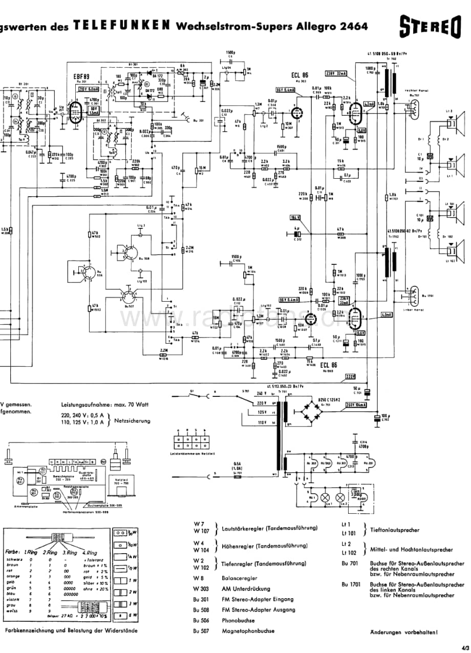 Telefunken_2464 维修电路图 原理图.pdf_第1页