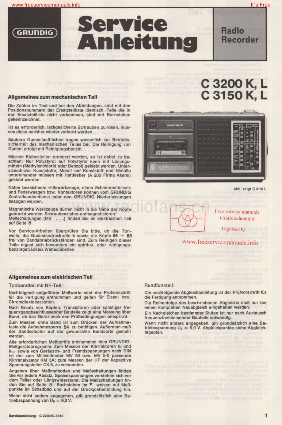 GrundigC3200K 维修电路图、原理图.pdf_第1页