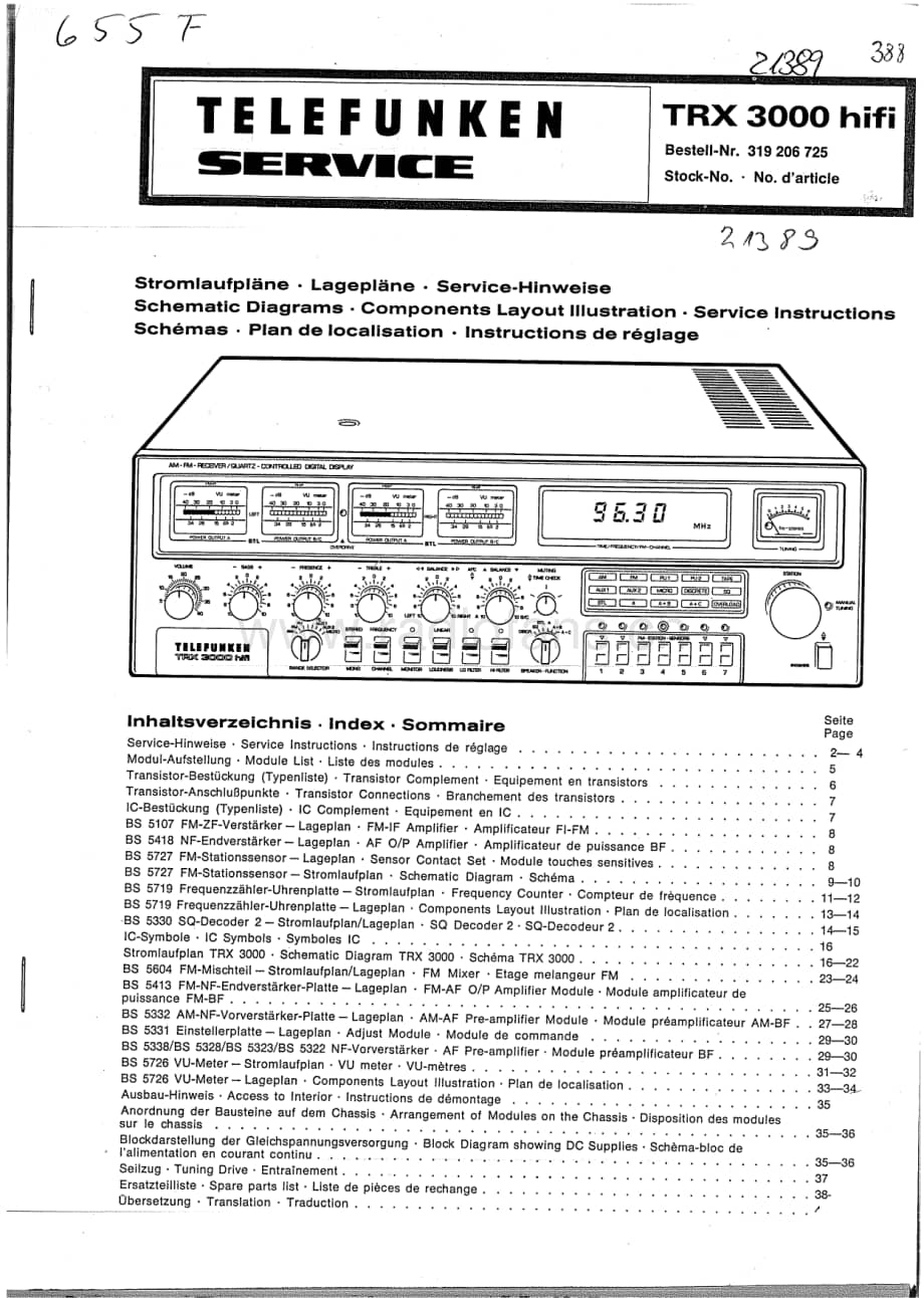 TelefunkenTRX3000维修电路图、原理图.pdf_第1页