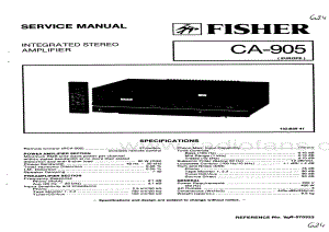 FisherCA905ServiceManual 电路原理图.pdf
