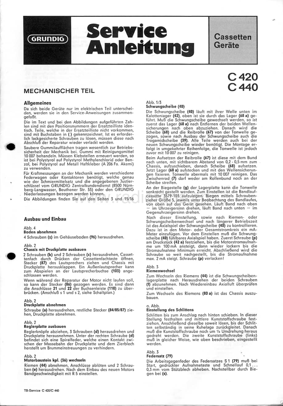 GrundigC420 维修电路图、原理图.pdf_第1页