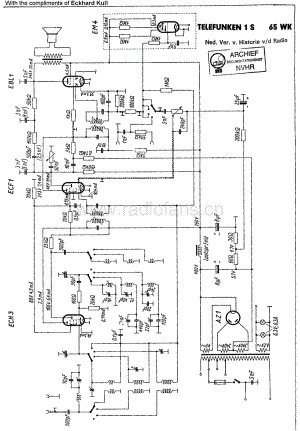 Telefunken_1S65WK 维修电路图 原理图.pdf