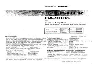 FisherCA9335ServiceManual 电路原理图.pdf