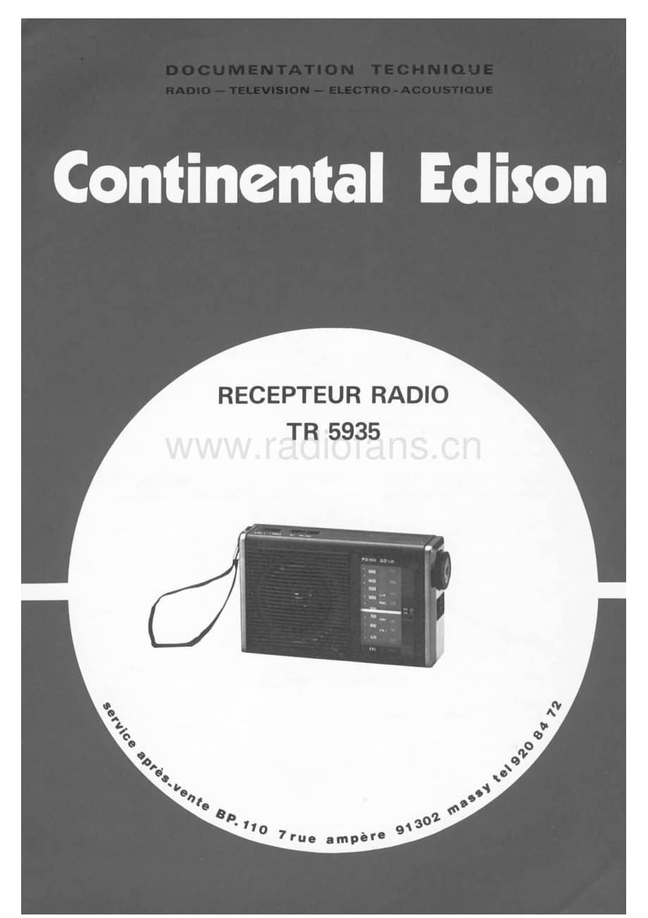 ContinentalEdisonTR5935 维修电路图 原理图.pdf_第1页