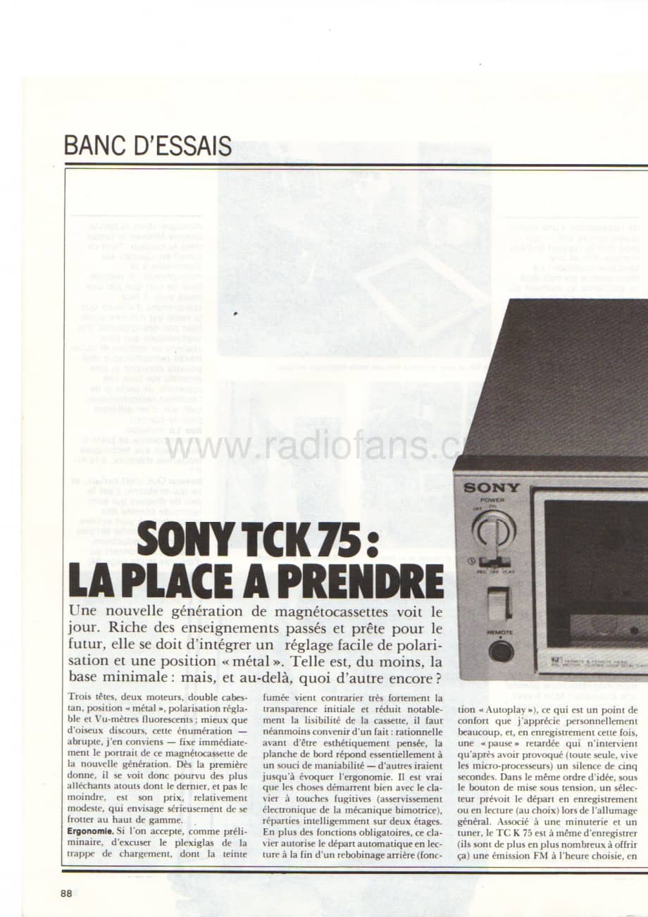 Sony-TC-K75-Test 电路图 维修原理图.pdf_第1页