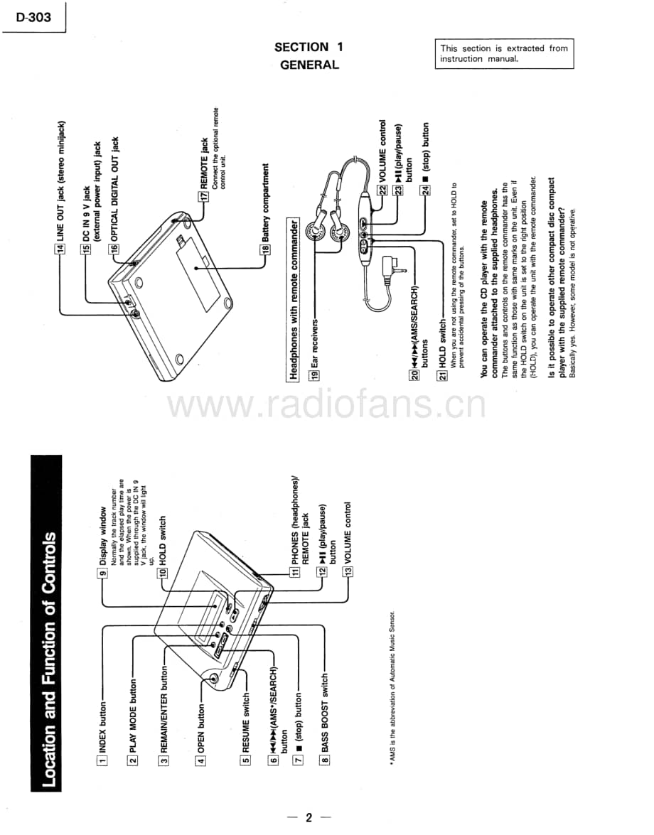 sony_D-303_SERVICE_MANUAL 电路图 维修原理图.pdf_第2页