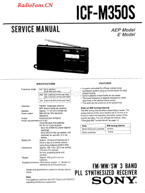 sony_icf-m350s 电路图 维修原理图.pdf