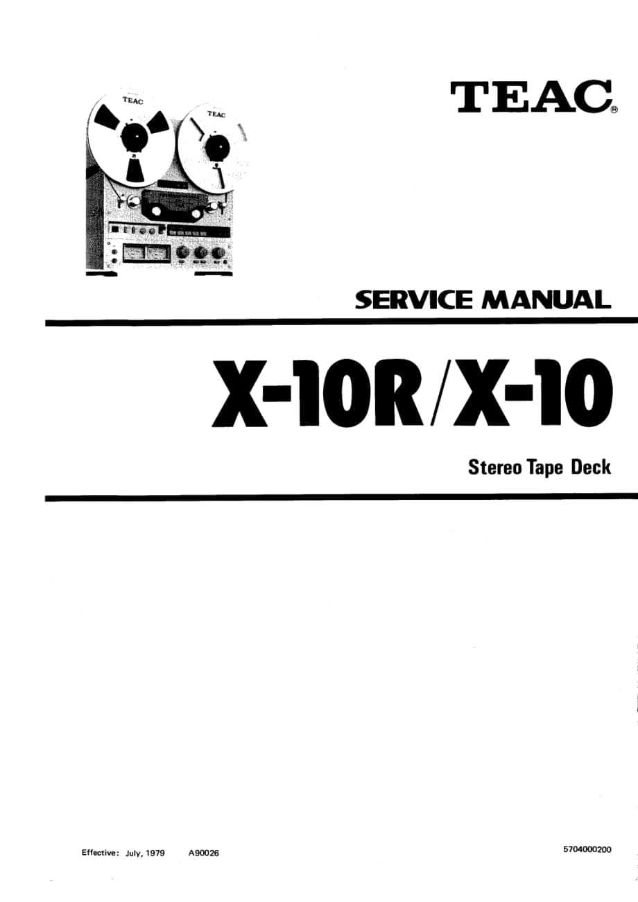 TEAC_X-10_service_manual 电路图 维修原理图.pdf_第1页
