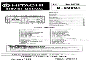 hitachi_d-2200m 电路图 维修原理图.pdf
