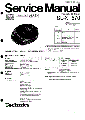 technics_portable_sl-xp-570 电路图 维修原理图.pdf