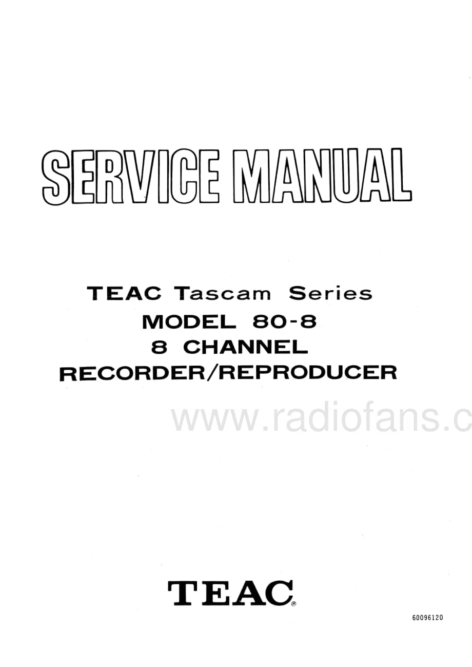TEAC_80-8_service_manual 电路图 维修原理图.pdf_第1页