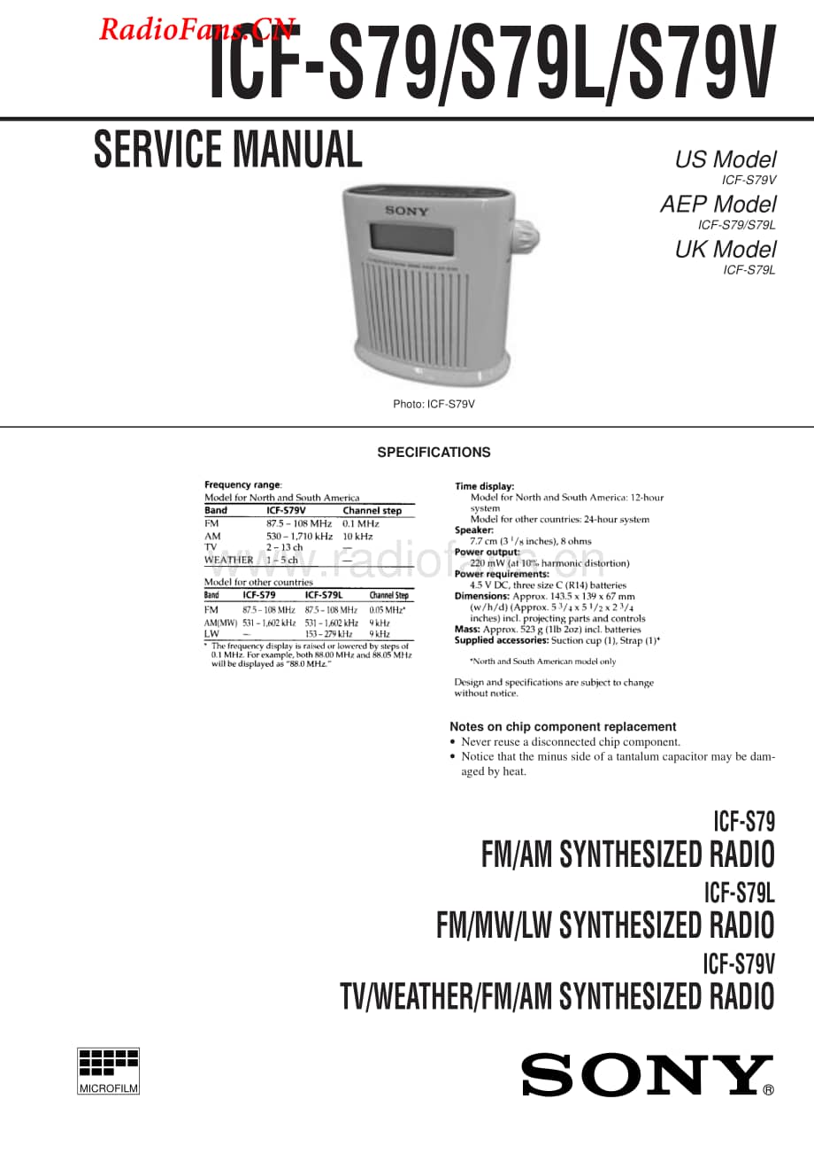 sony_icf-s79_service_manual 电路图 维修原理图.pdf_第1页