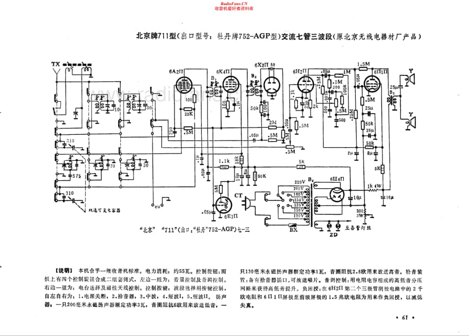北京牌711型（牡丹752-AGP型）电路原理图.pdf_第1页