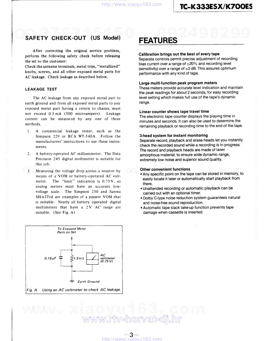 sony TC K333ESXk700es 电路图 维修原理图.pdf_第3页