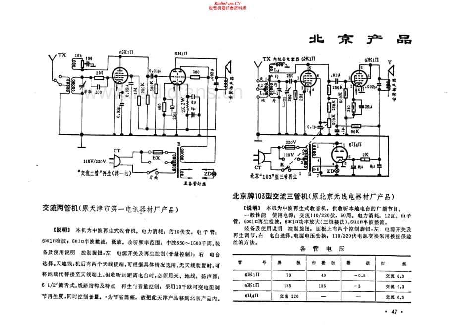 北京牌103型三管机电路原理图.pdf_第1页