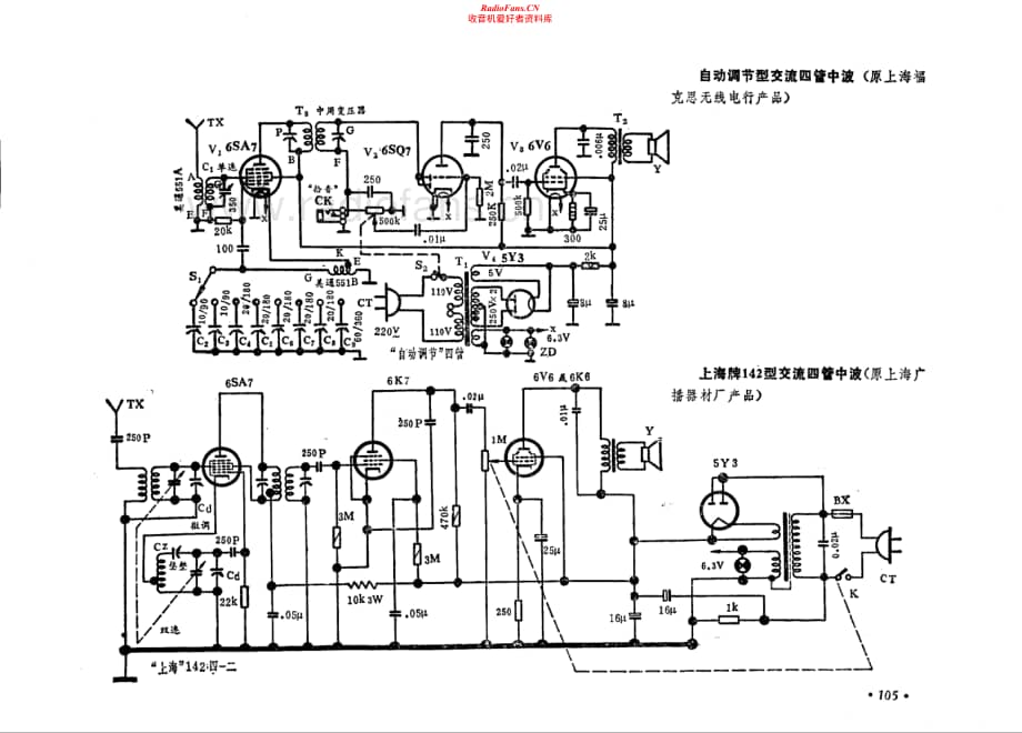 上海牌142型电路原理图.pdf_第1页