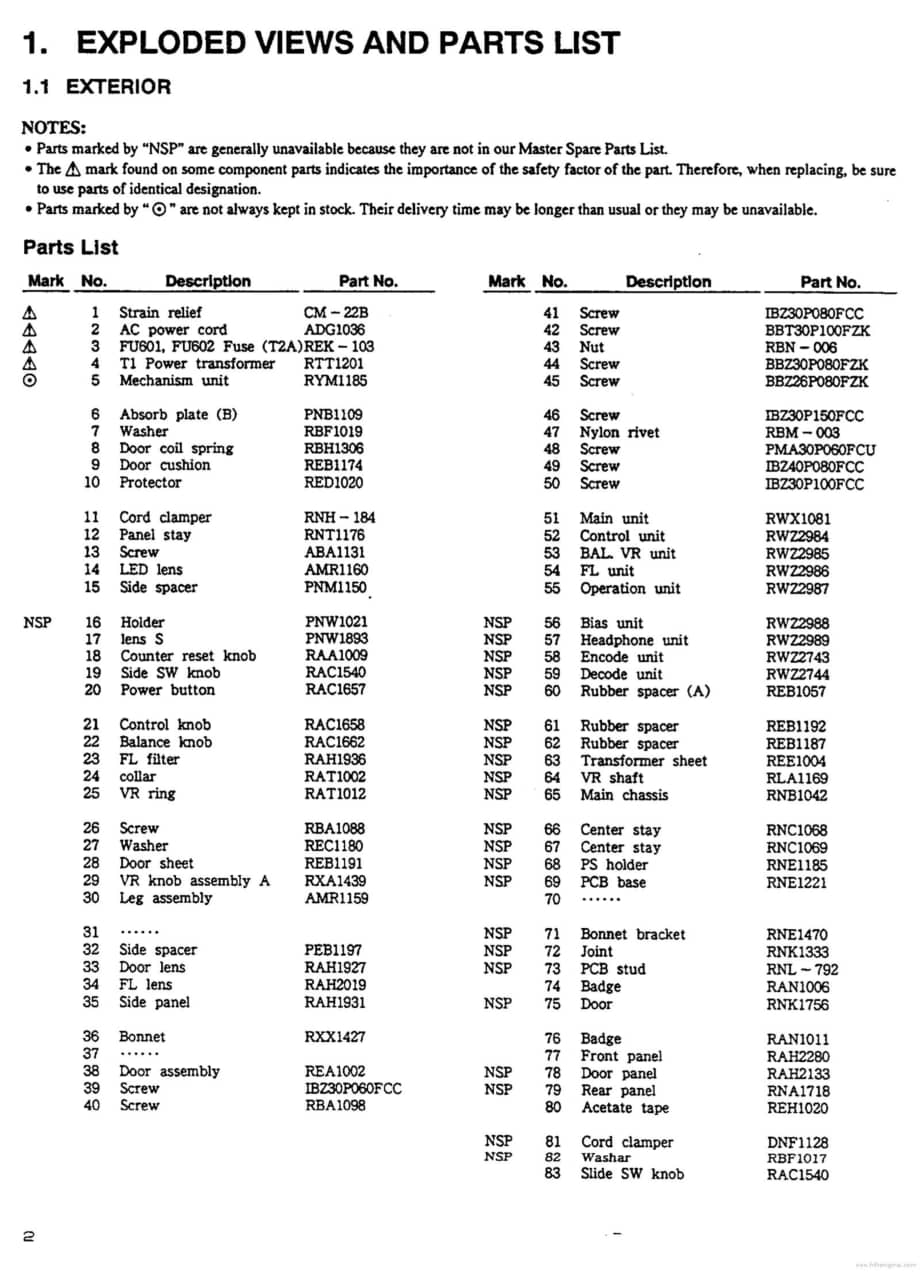 Pioneer ct-95_s920s_service_partial 电路图 维修原理图.pdf_第2页