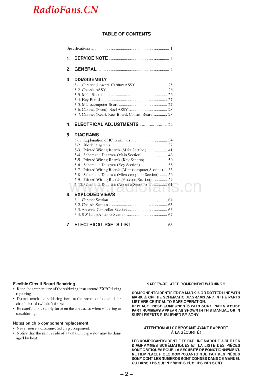 SONYicf_sw07_service_manual 电路图 维修原理图.pdf_第2页