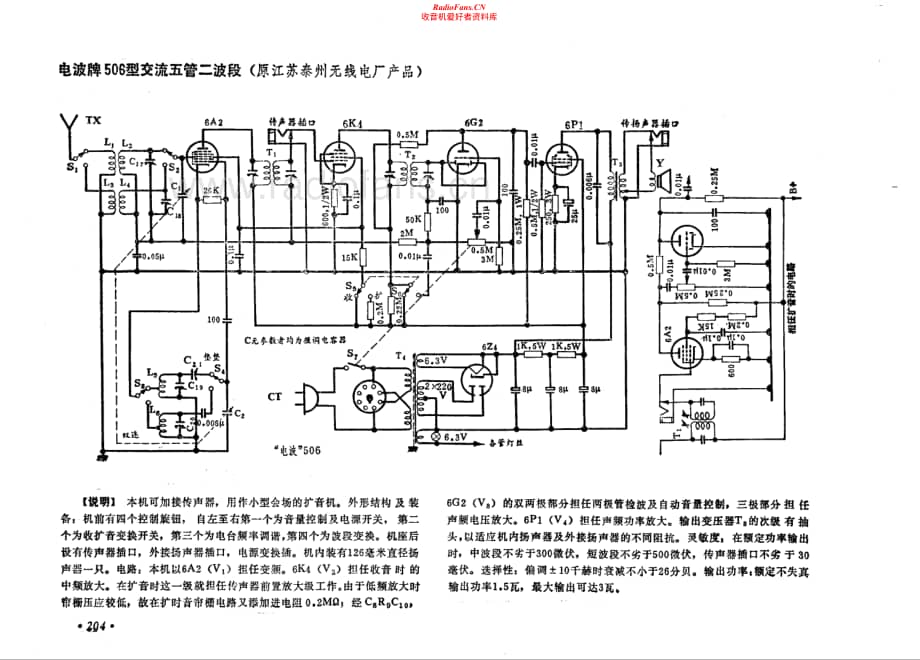 电波牌506型电路原理图.pdf_第1页