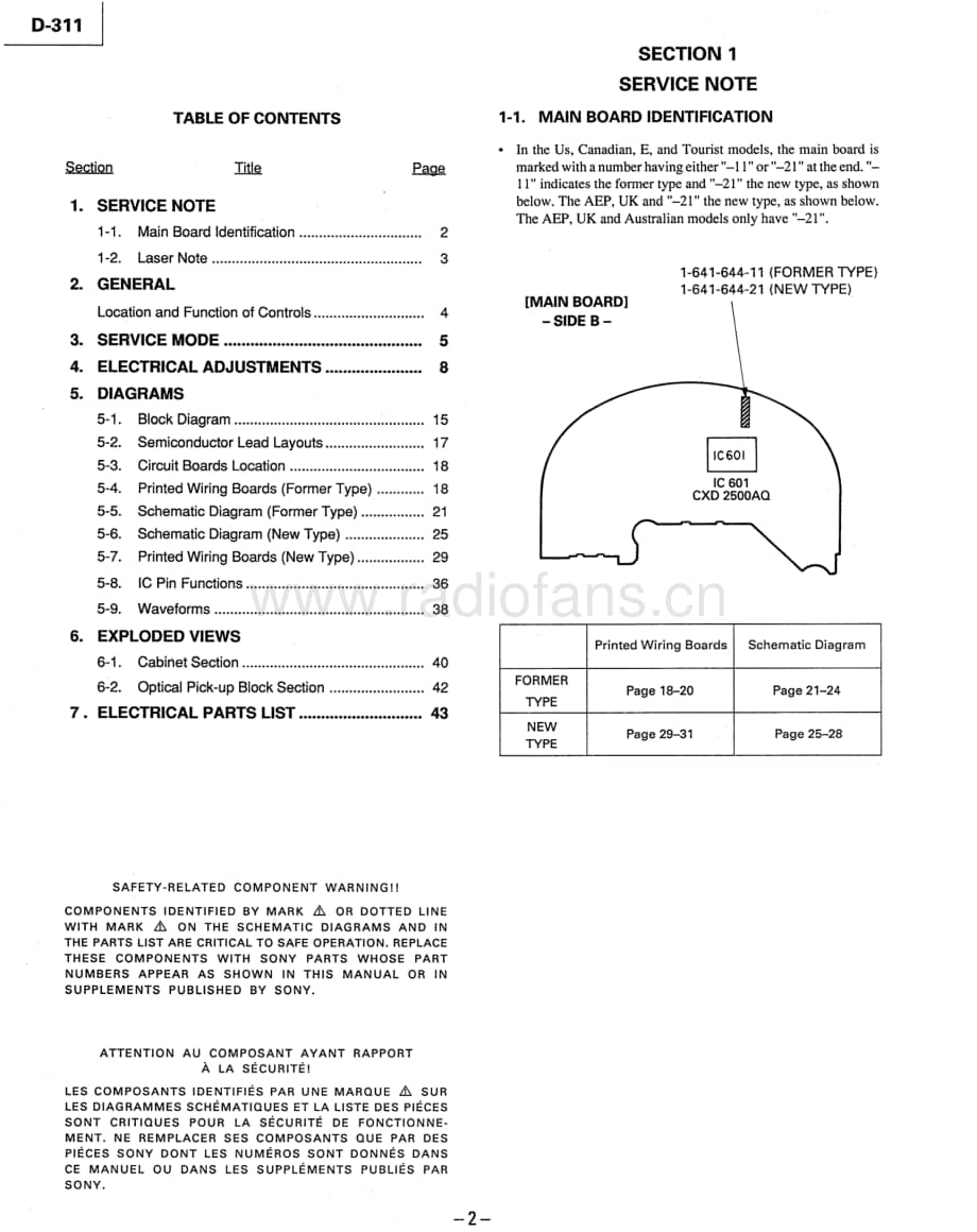 sony_D-311 电路图 维修原理图.pdf_第2页