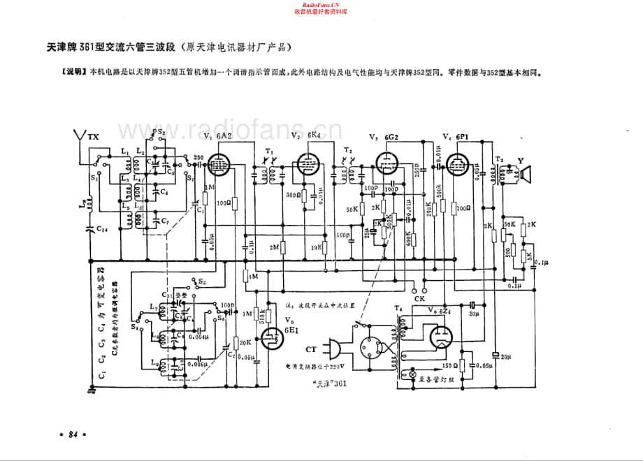天津牌361型电路原理图.pdf_第1页