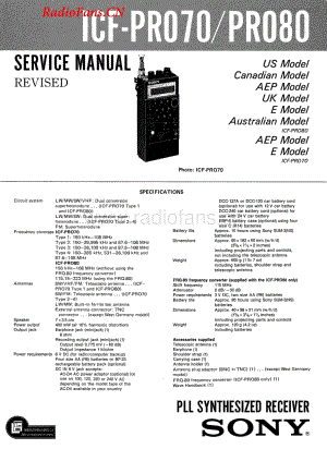 SONYicf-pro70_80 电路图 维修原理图.pdf
