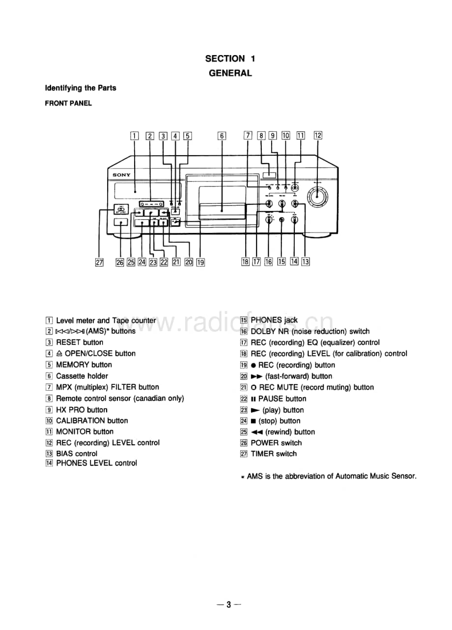 SONY tc-ka3es三磁头卡座维修手册 电路图 维修原理图.pdf_第3页