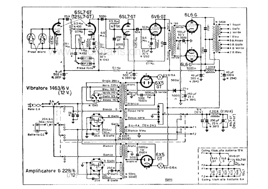 Geloso G228 Amplifier 电路原理图.pdf_第1页
