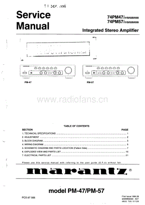 Marantz PM47 PM57 电路原理图.pdf