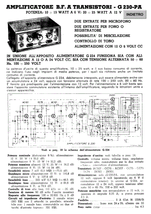 Geloso G230PA Amplifier 电路原理图.pdf