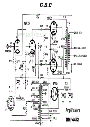 GBC SM-4412 Amplifier 电路原理图.pdf