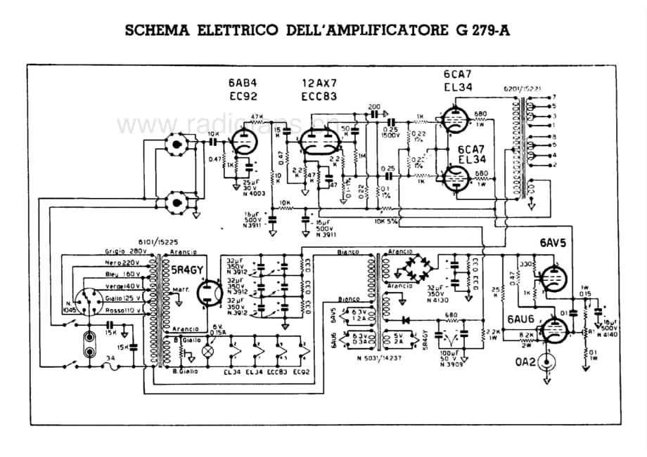 Geloso G279A Amplifier 电路原理图.pdf_第1页