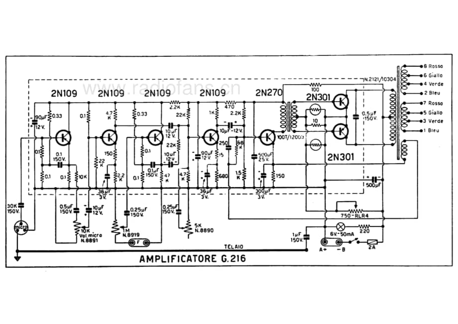 Geloso G216 Amplifier_2 电路原理图.pdf_第1页