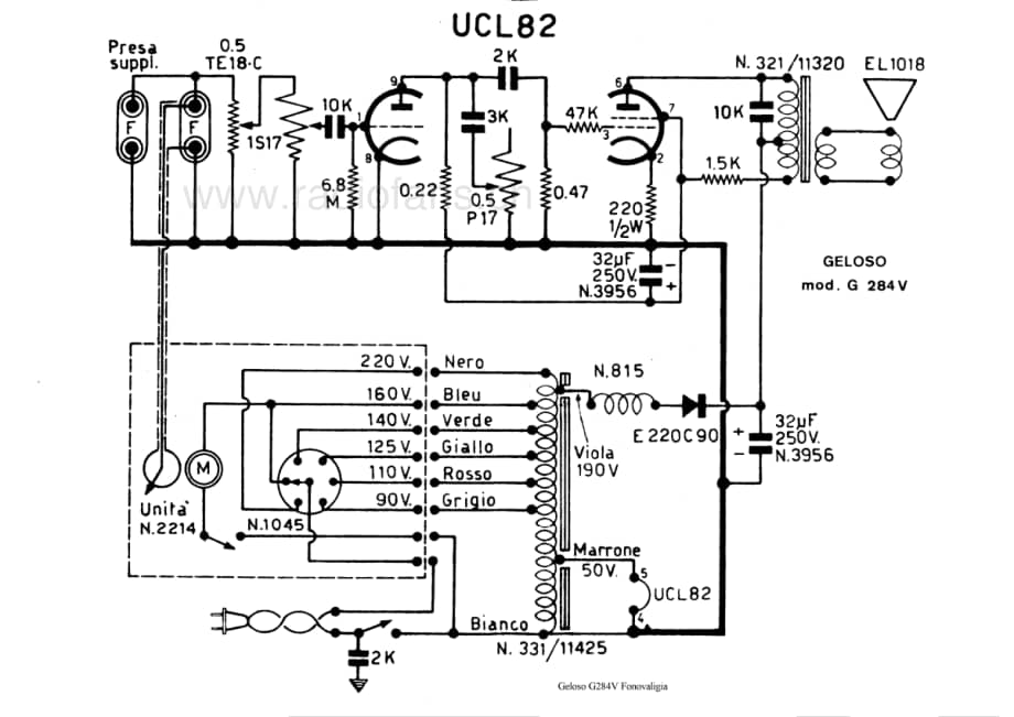 Geloso G284V Fonovaligia 电路原理图.pdf_第1页