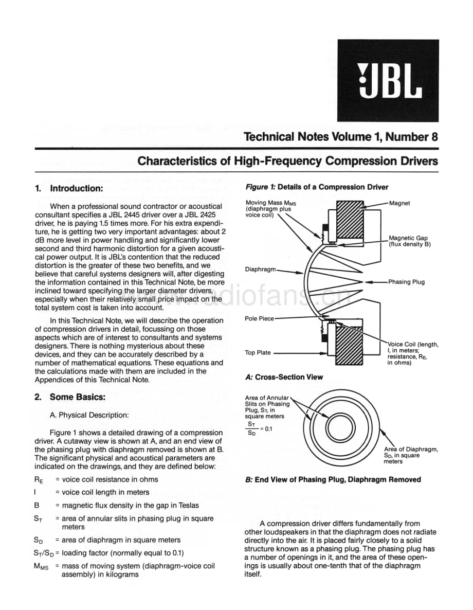 JBL Technical Note - Vol.1, No.8 电路原理图.pdf_第1页