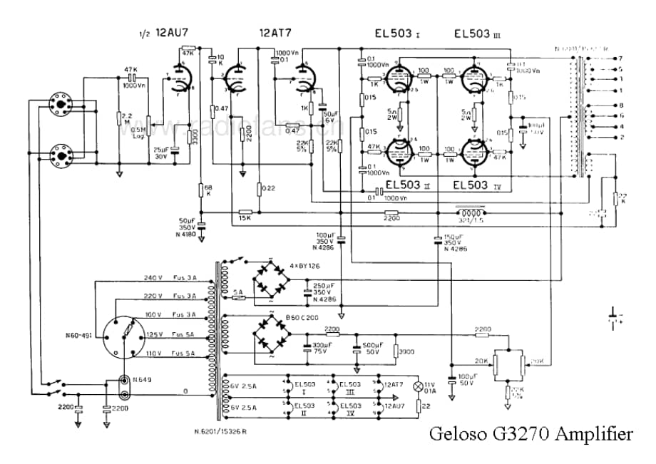 Geloso G3270 Amplifier 电路原理图.pdf_第1页