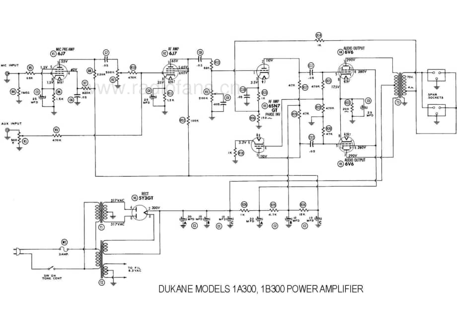 Dukane 1A300 1B300 电路原理图.pdf_第1页