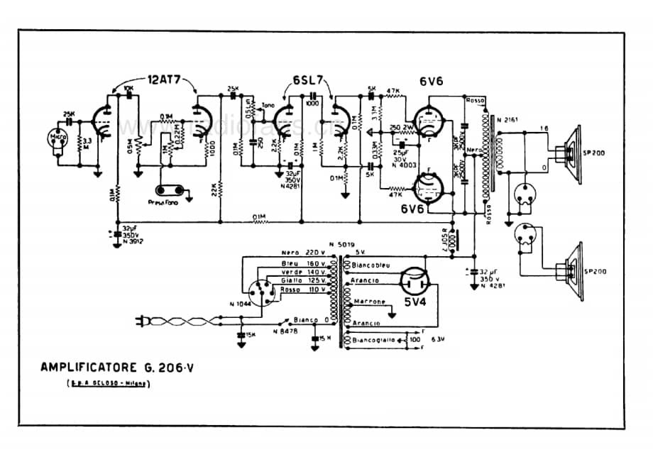 Geloso G206V Amplifier_2 电路原理图.pdf_第1页