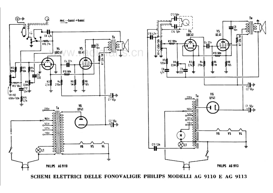 Philips AG9110 AG9113 fonovaligia 电路原理图.pdf_第1页