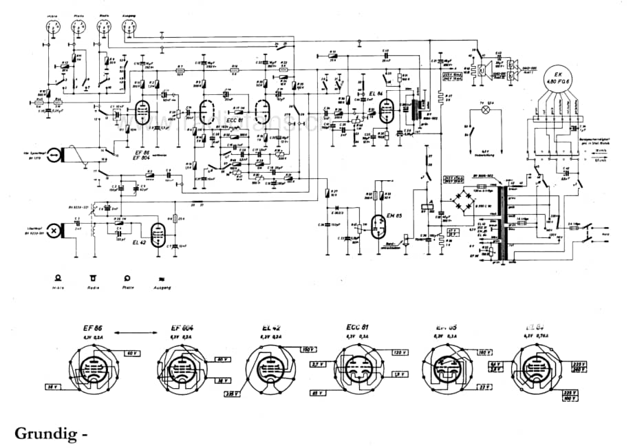 Grundig TK7 magnetophone 电路原理图.pdf_第1页