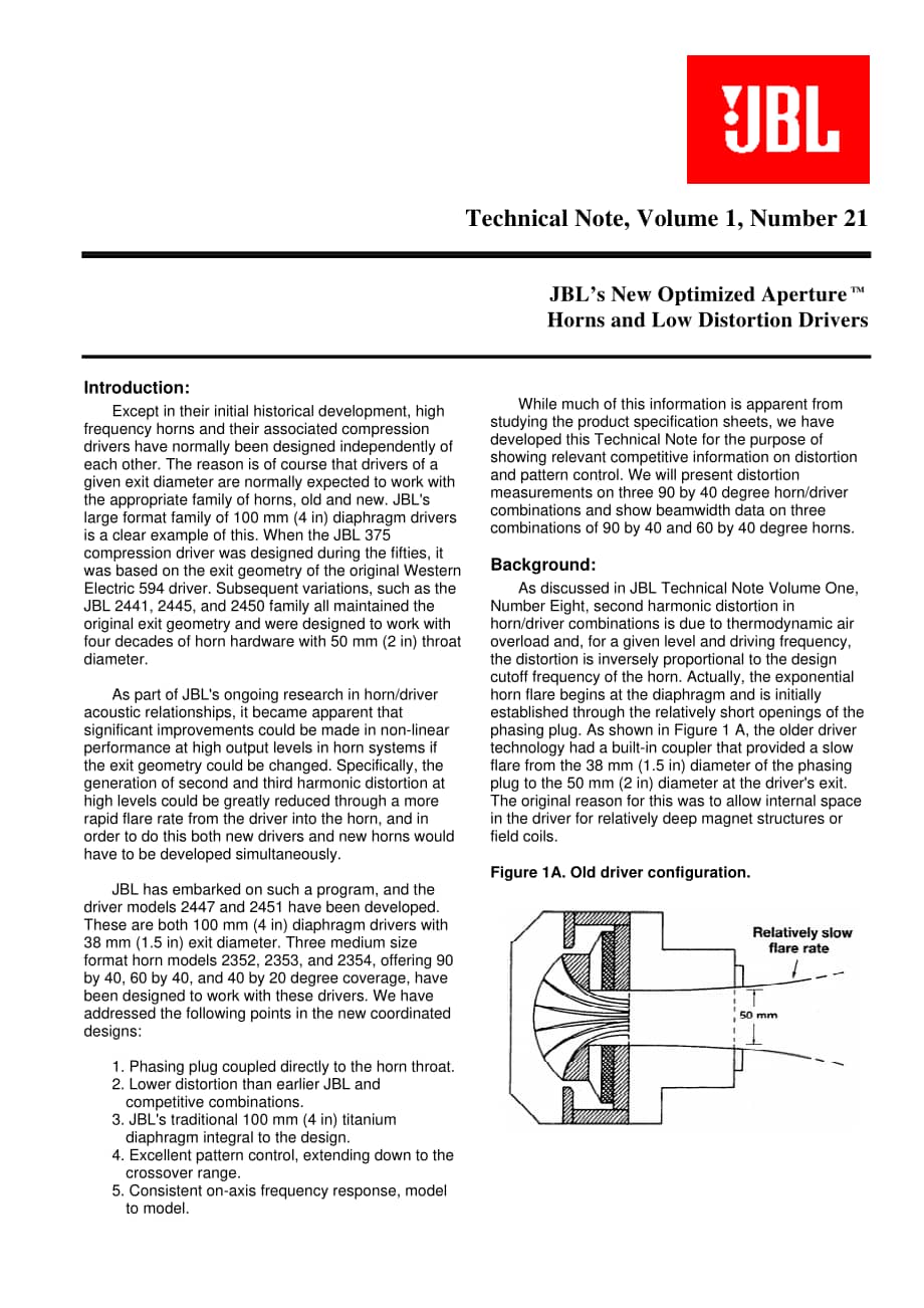 JBL Technical Note - Vol.1, No.21 电路原理图.pdf_第1页