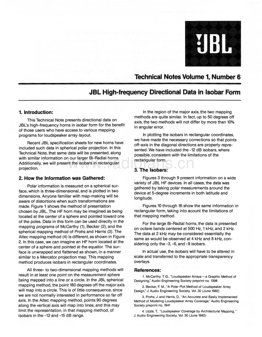 JBL Technical Note - Vol.1, No.6 电路原理图.pdf_第1页